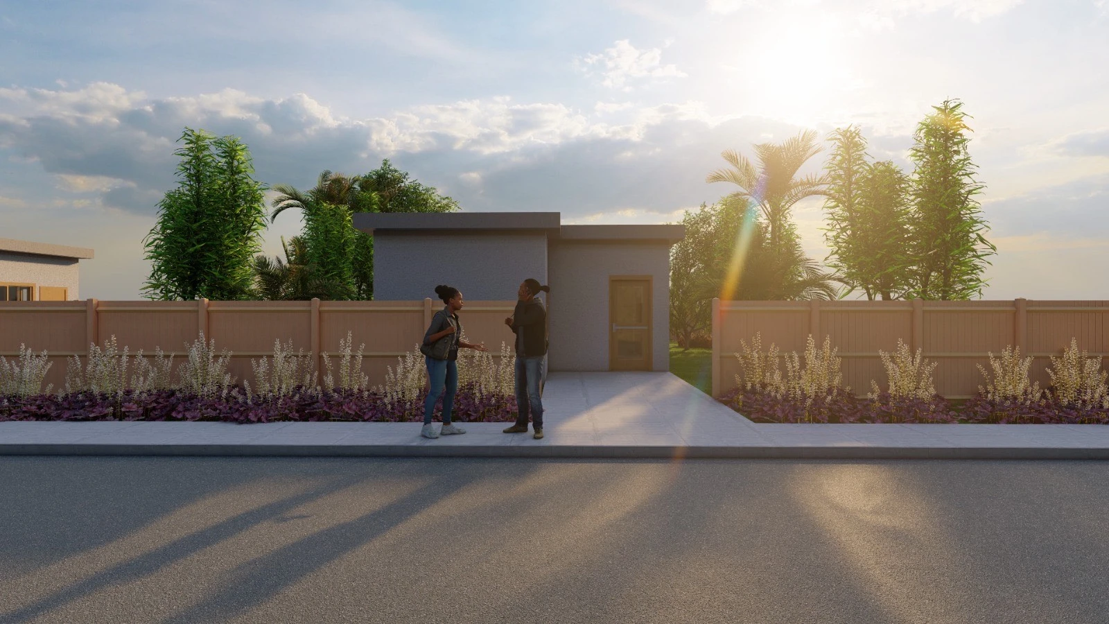 Building Relief Background